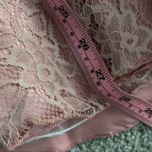 Strapless Peach-Pink Juniors size 7 lace DRESS NWT - Picture 10 of 10